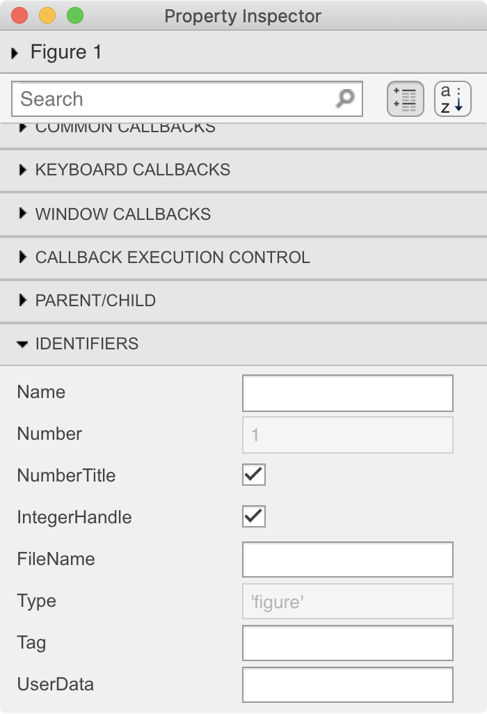 identifiers tab
