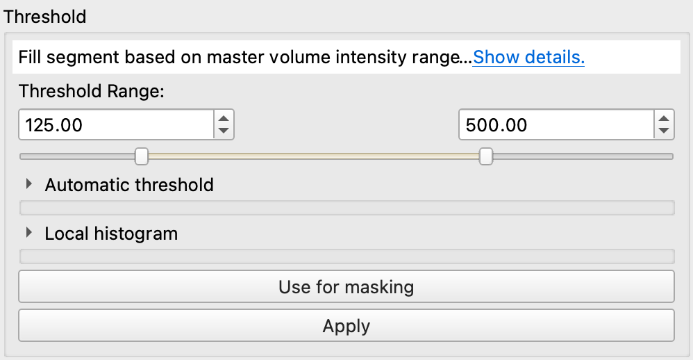 threshold settings