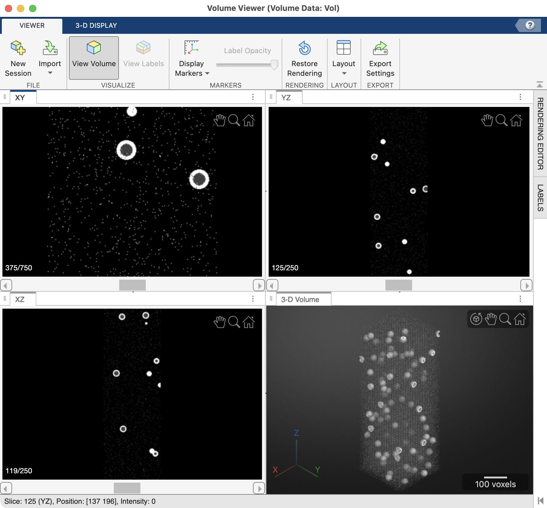 screengrab of bubbles render