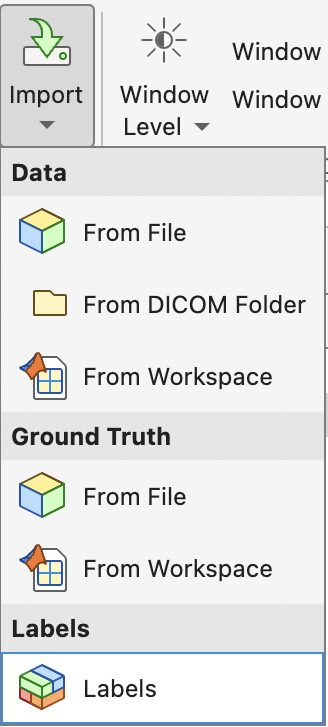 med vol viewer import menue